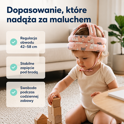 Nelumi Care – miękki kask ochronny dla malucha