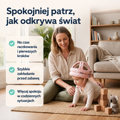 Nelumi Care – miękki kask ochronny dla malucha
