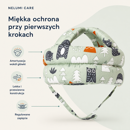 Nelumi Care – miękki kask ochronny dla malucha